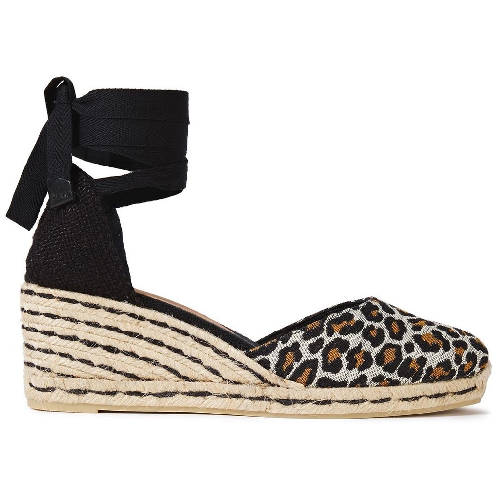 Castaner Carina wedges leopard  print